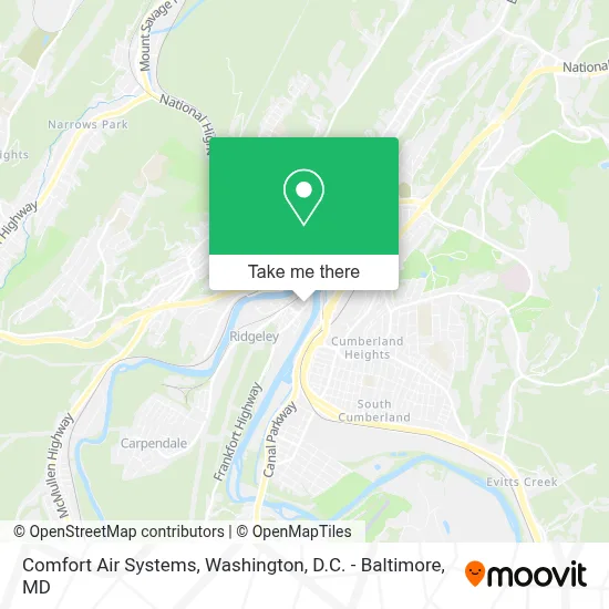 Comfort Air Systems map