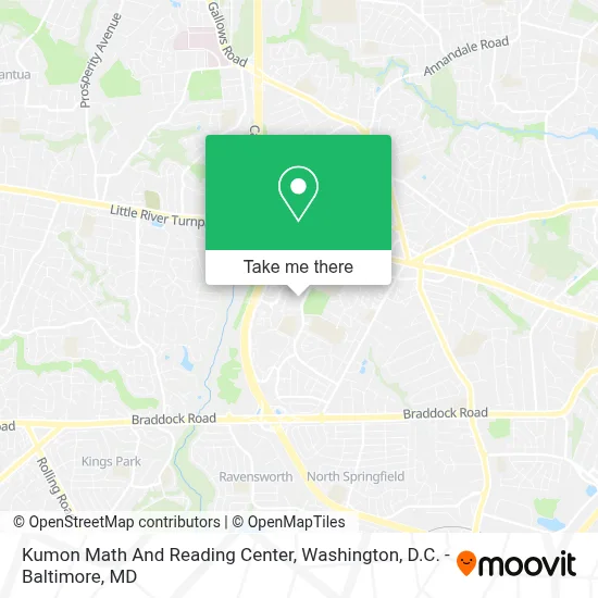 Kumon Math And Reading Center map