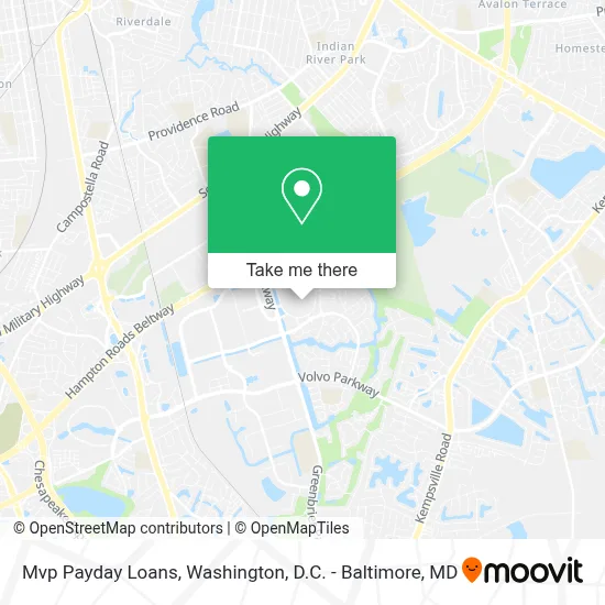 Mvp Payday Loans map