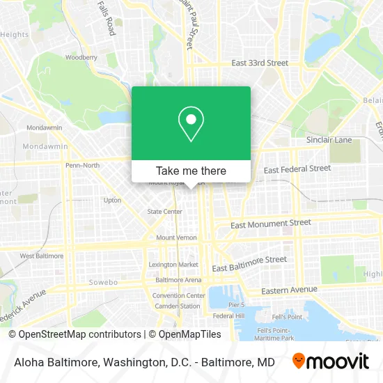 Aloha Baltimore map