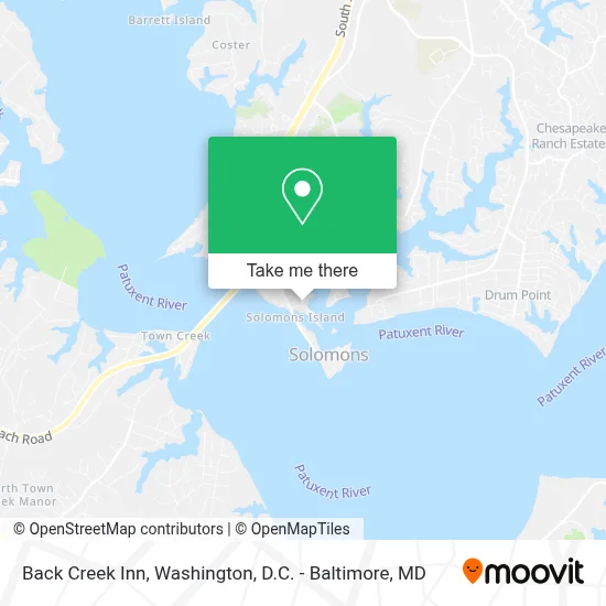 Back Creek Inn map