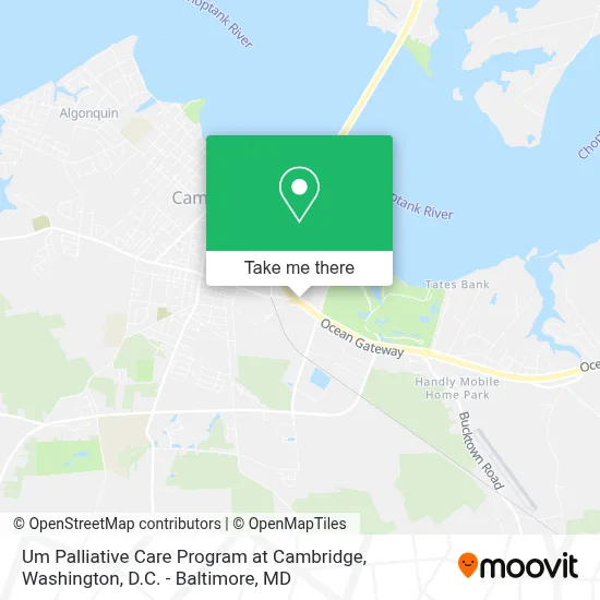 Um Palliative Care Program at Cambridge map
