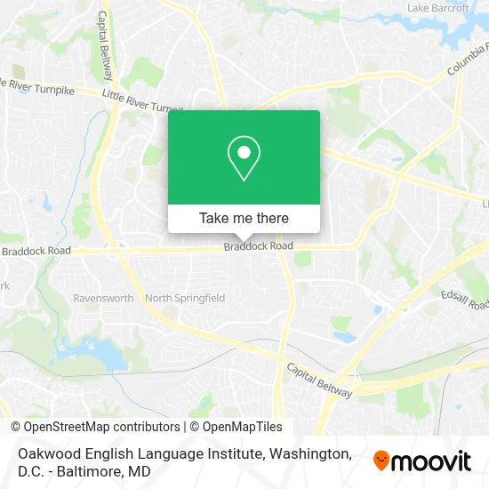 Oakwood English Language Institute map