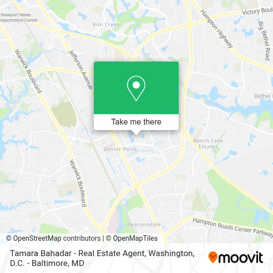 Tamara Bahadar - Real Estate Agent map