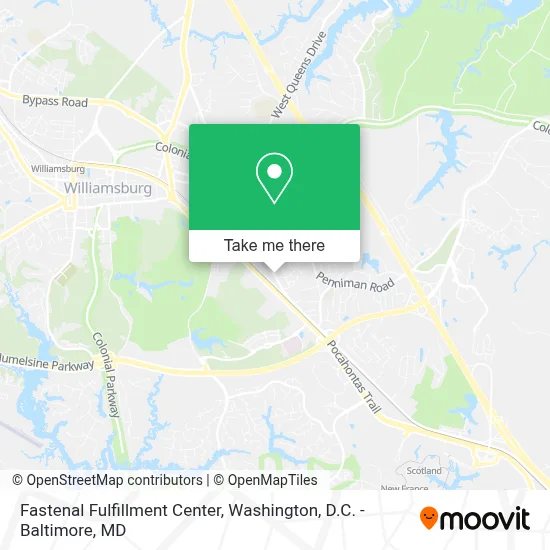 Fastenal Fulfillment Center map