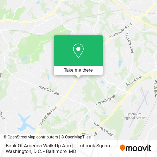 Bank Of America Walk-Up Atm | Timbrook Square map