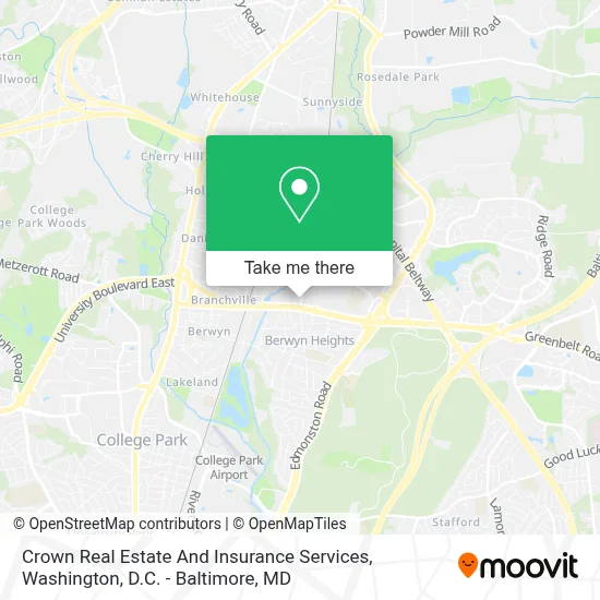 Crown Real Estate And Insurance Services map