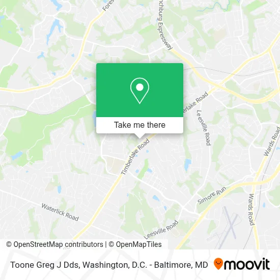 Toone Greg J Dds map