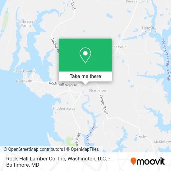 Rock Hall Lumber Co. Inc map