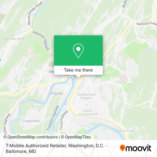 T-Mobile Authorized Retailer map