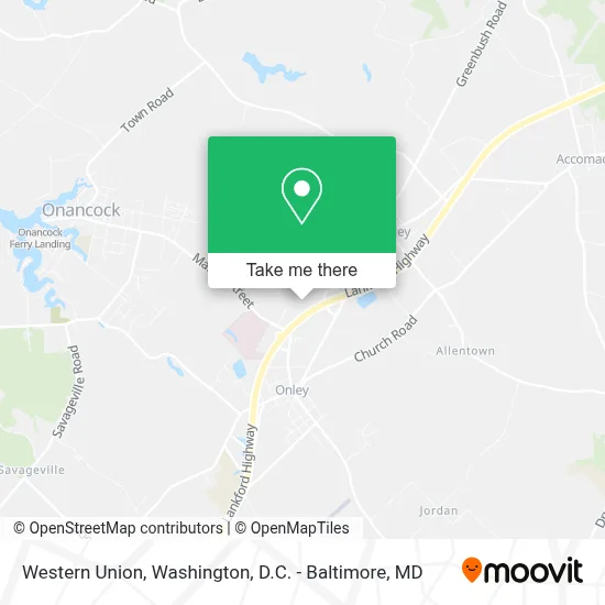 Western Union map