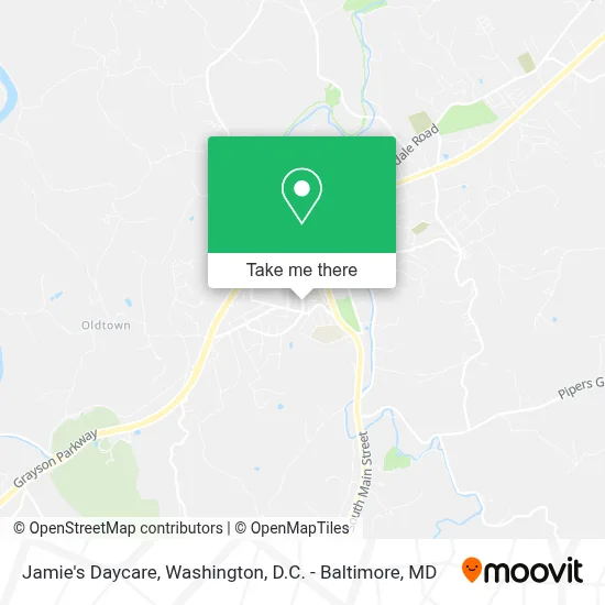 Jamie's Daycare map