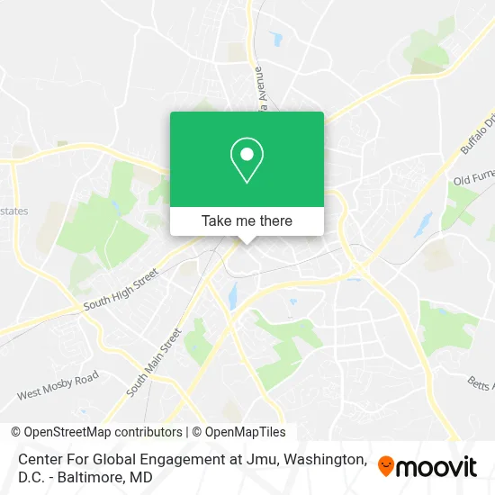 Center For Global Engagement at Jmu map