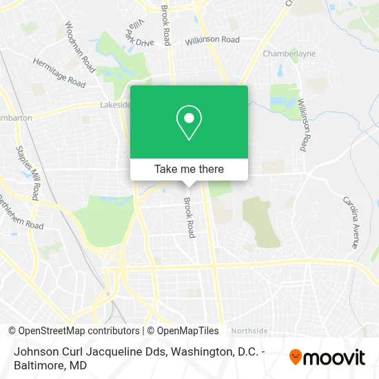 Johnson Curl Jacqueline Dds map