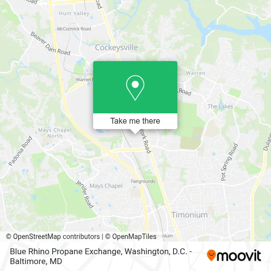 Blue Rhino Propane Exchange map
