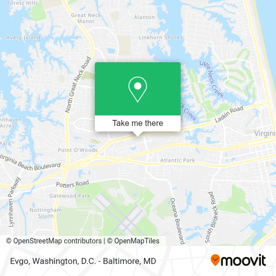 Evgo map