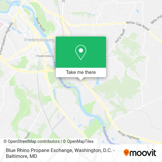 Blue Rhino Propane Exchange map