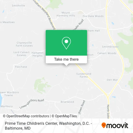 Prime Time Children's Center map
