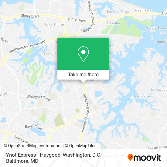 Ynot Express - Haygood map