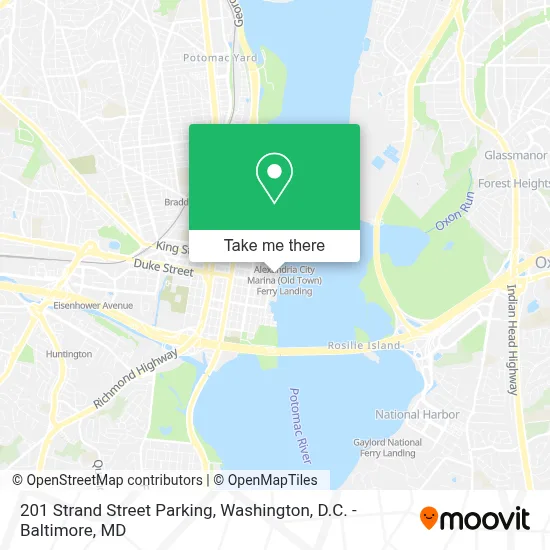 201 Strand Street Parking map