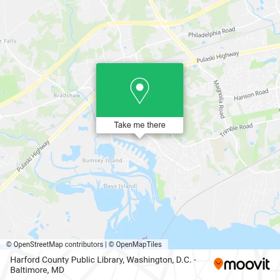 Harford County Public Library map