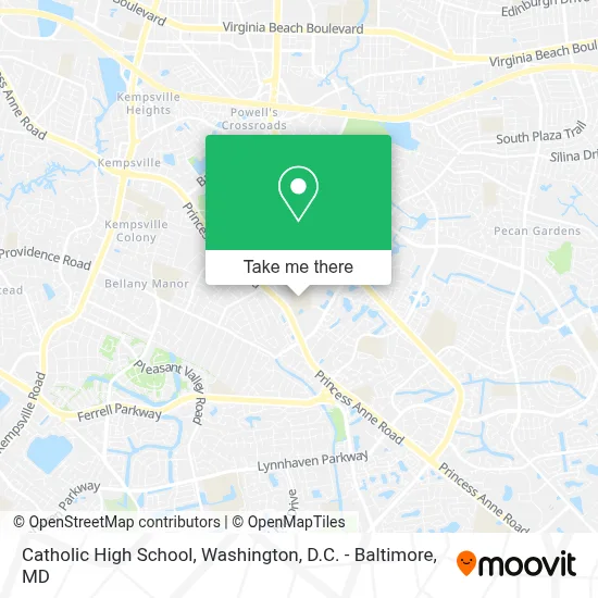 Catholic High School map