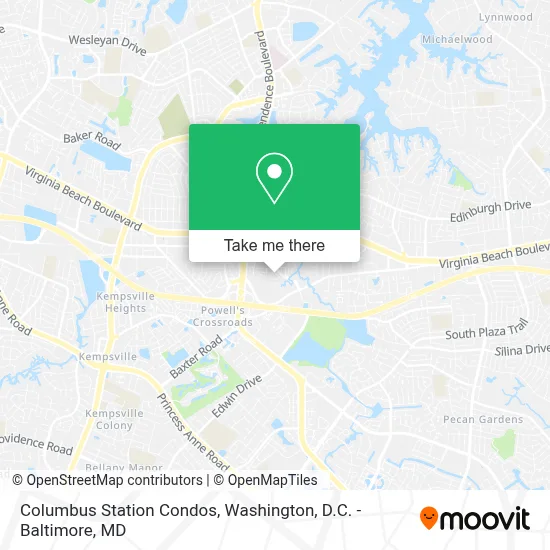 Columbus Station Condos map