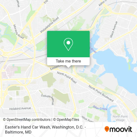 Easter's Hand Car Wash map
