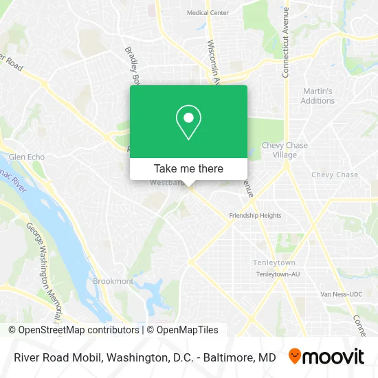 River Road Mobil map