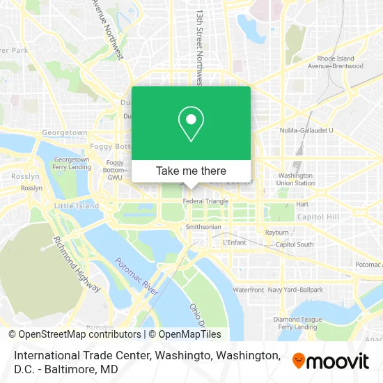 International Trade Center, Washingto map