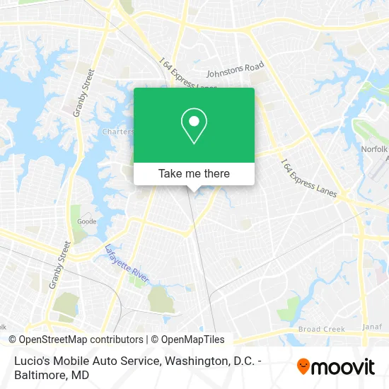 Lucio's Mobile Auto Service map