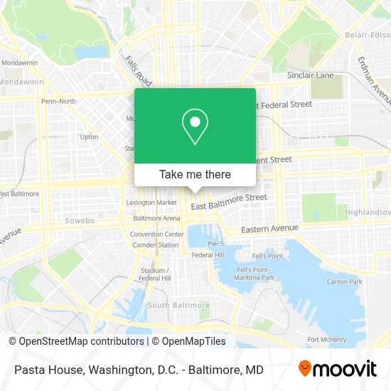 Pasta House map