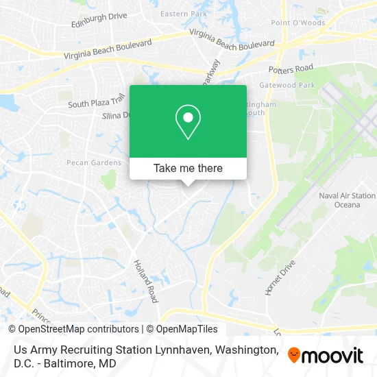 Us Army Recruiting Station Lynnhaven map
