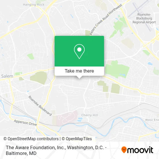 The Aware Foundation, Inc. map