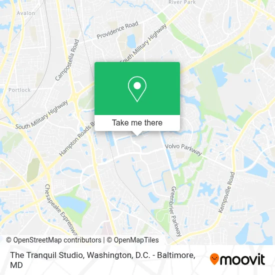 The Tranquil Studio map