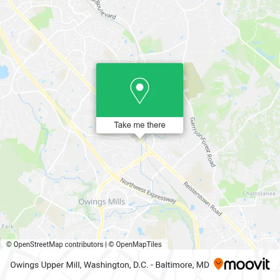 Owings Upper Mill map