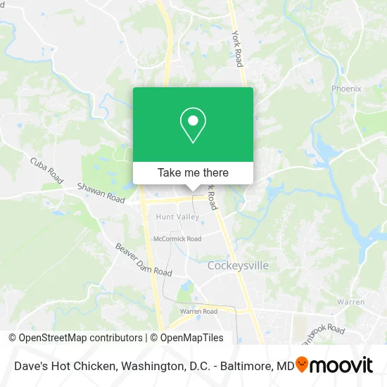 Dave's Hot Chicken map