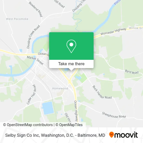 Selby Sign Co Inc map