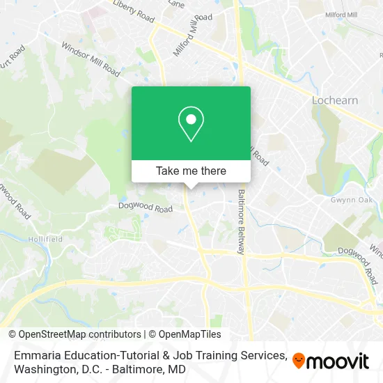 Emmaria Education-Tutorial & Job Training Services map