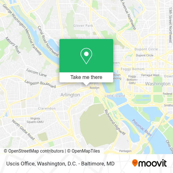 Uscis Office map