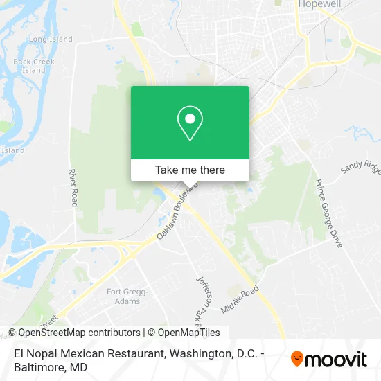 El Nopal Mexican Restaurant map