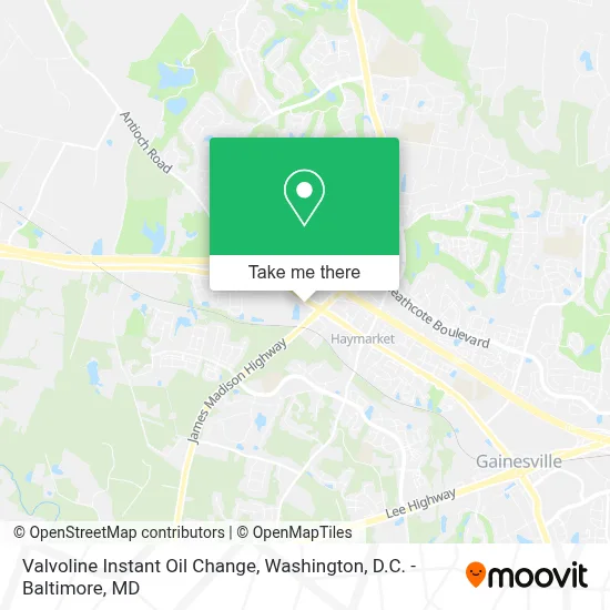 Valvoline Instant Oil Change map