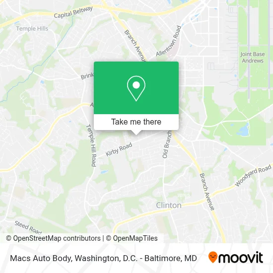 Macs Auto Body map
