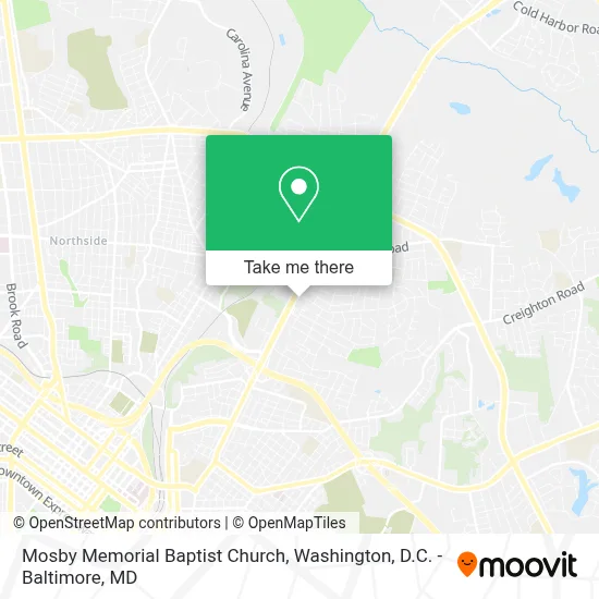 Mosby Memorial Baptist Church map