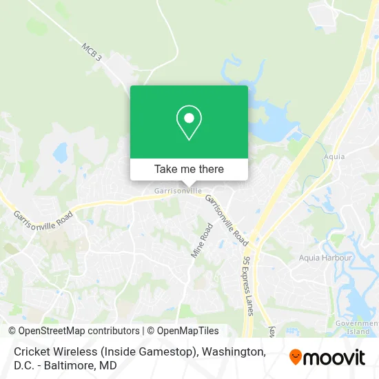 Cricket Wireless (Inside Gamestop) map