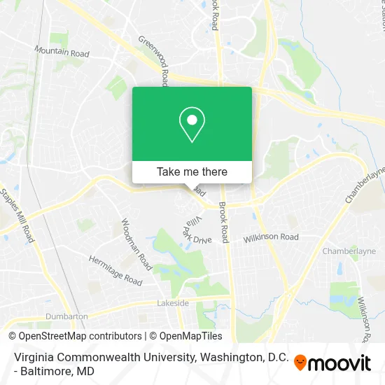 Virginia Commonwealth University map