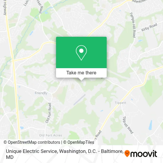 Unique Electric Service map