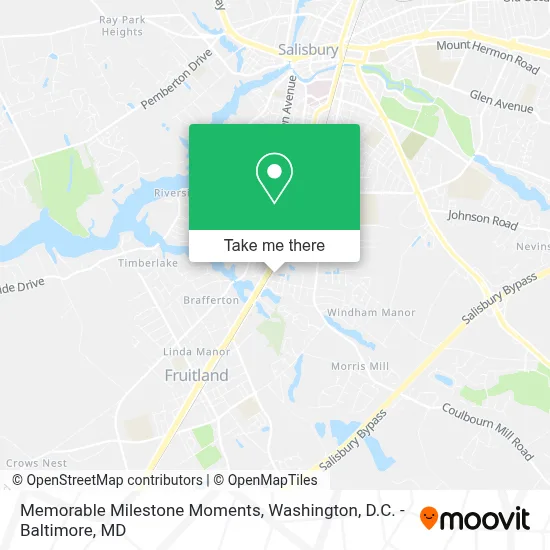 Memorable Milestone Moments map