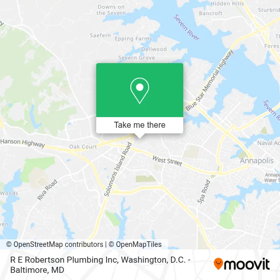 R E Robertson Plumbing Inc map