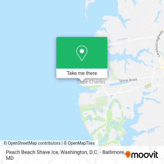 Peach Beach Shave Ice map